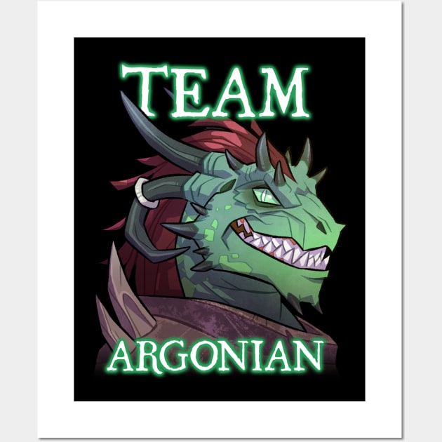 Team Argonian Wall Art by GalooGameLady